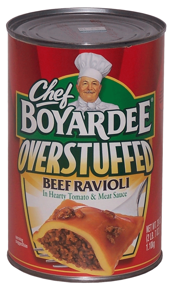 Chef Boyardee&nbsp;&nbsp;beefaroni macaroni with beef in tomato sauce Full-Size Picture